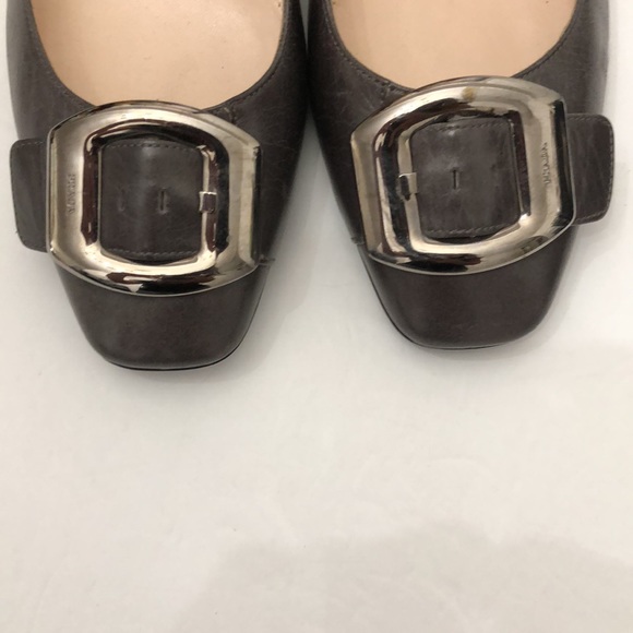 PRADA AUTHENTIC MADE IN ITALY VINTAGE LEATHER SHOES WOMENS SIZE 40 - Picture 4 of 14